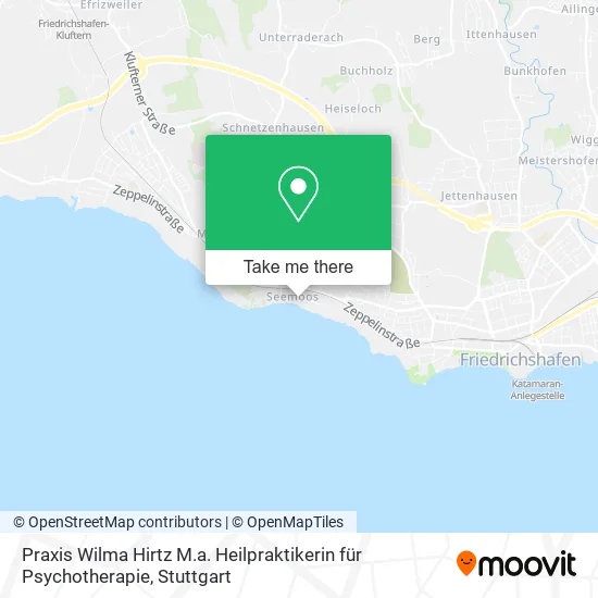 Карта Praxis Wilma Hirtz M.a. Heilpraktikerin für Psychotherapie