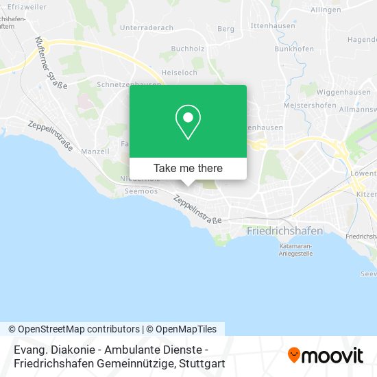 Evang. Diakonie - Ambulante Dienste - Friedrichshafen Gemeinnützige map