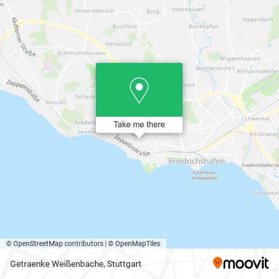 Карта Getraenke Weißenbache