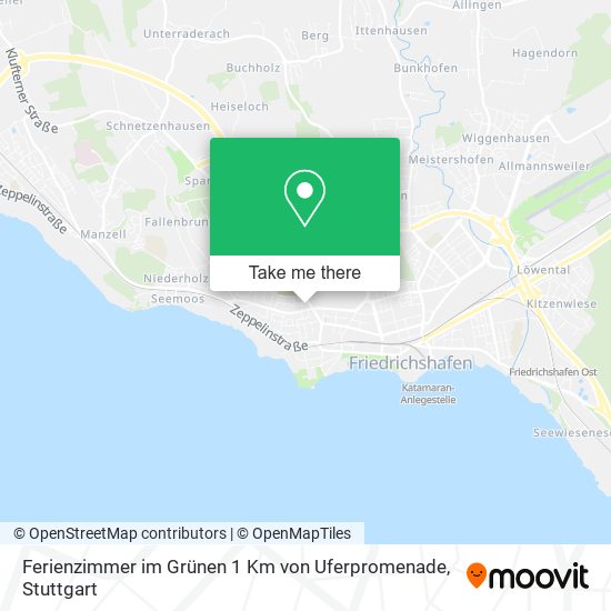 Ferienzimmer im Grünen 1 Km von Uferpromenade map