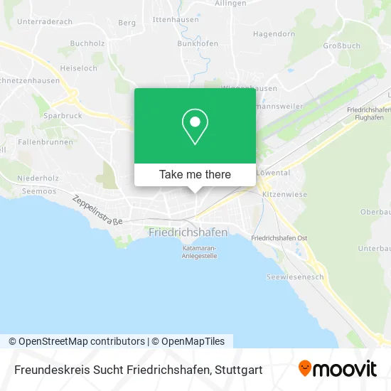 Карта Freundeskreis Sucht Friedrichshafen
