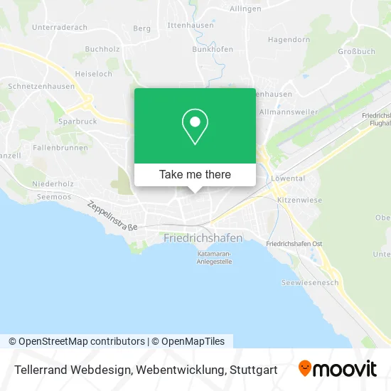 Карта Tellerrand Webdesign, Webentwicklung
