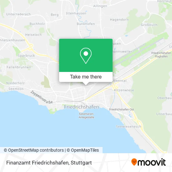 Карта Finanzamt Friedrichshafen