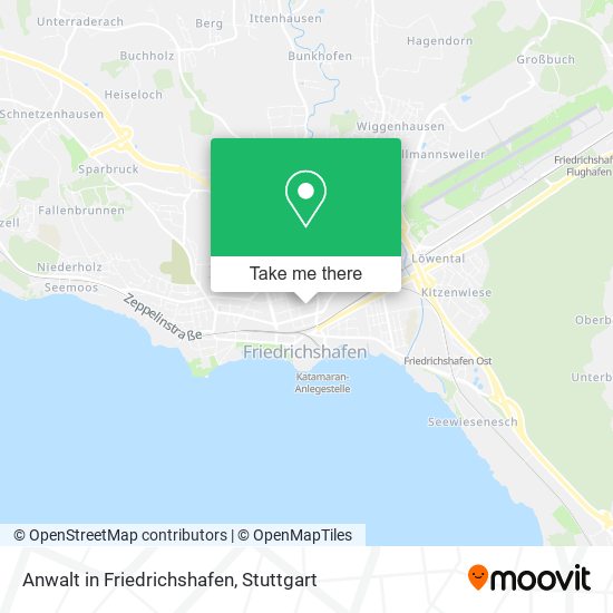 Anwalt in Friedrichshafen map