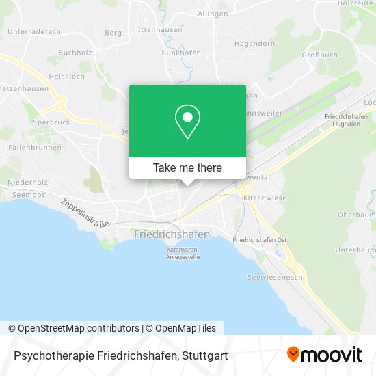 Psychotherapie Friedrichshafen map