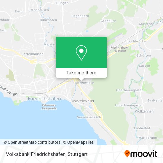 Volksbank Friedrichshafen map