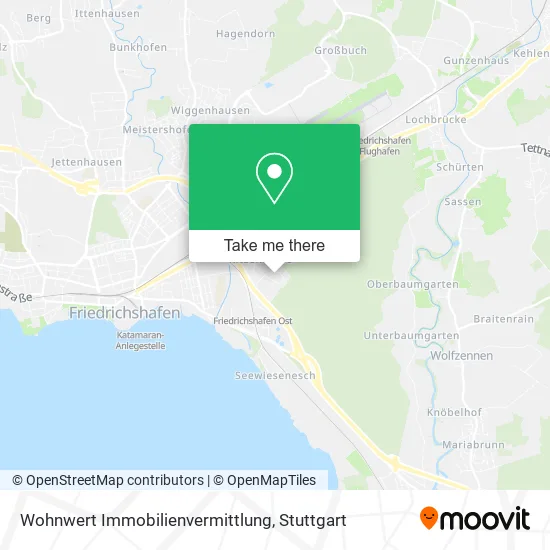 Карта Wohnwert Immobilienvermittlung