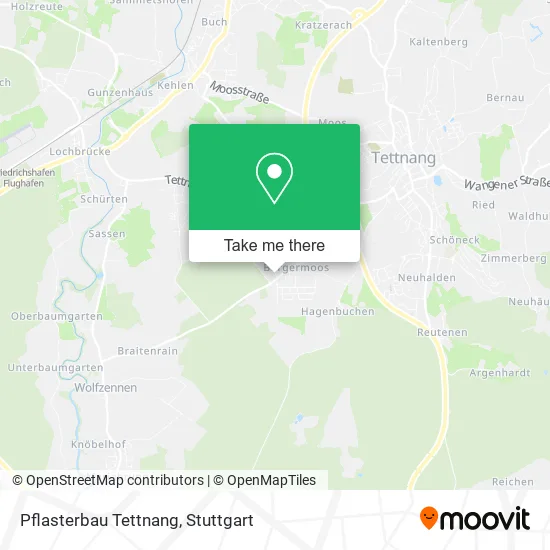 Карта Pflasterbau Tettnang