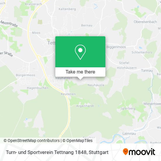 Turn- und Sportverein Tettnang 1848 map
