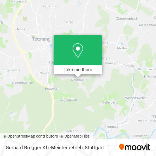 Карта Gerhard Brugger Kfz-Meisterbetrieb