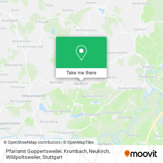 Карта Pfarramt Goppertsweiler, Krumbach, Neukirch, Wildpoltsweiler