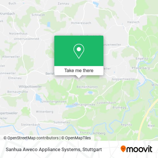 Sanhua Aweco Appliance Systems map