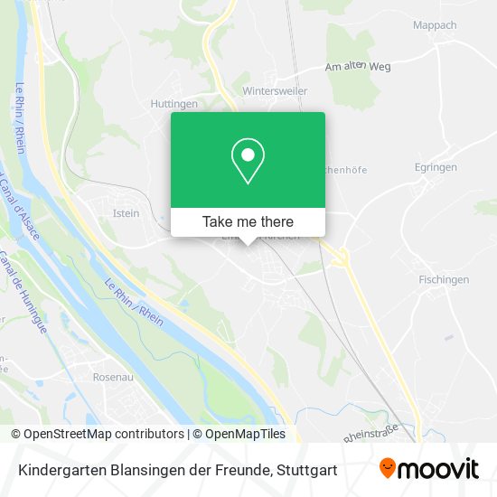 Карта Kindergarten Blansingen der Freunde