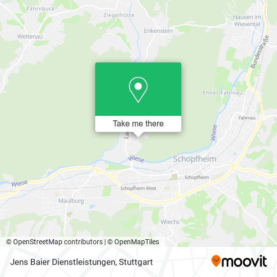 Jens Baier Dienstleistungen map