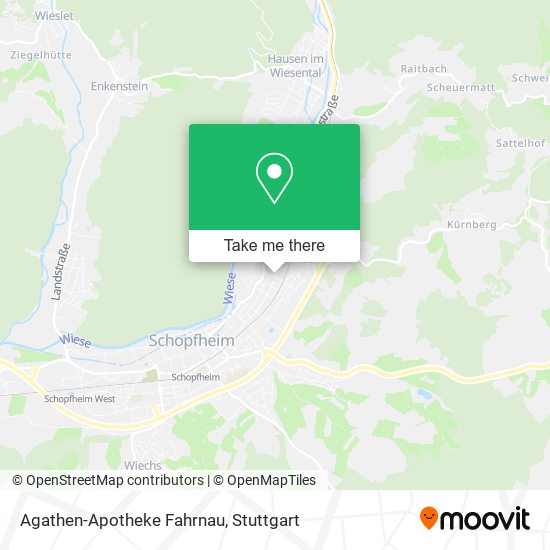 Agathen-Apotheke Fahrnau map