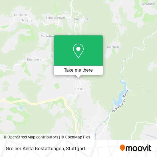 Карта Greiner Anita Bestattungen