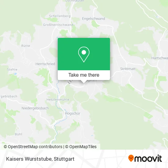 Карта Kaisers Wurststube