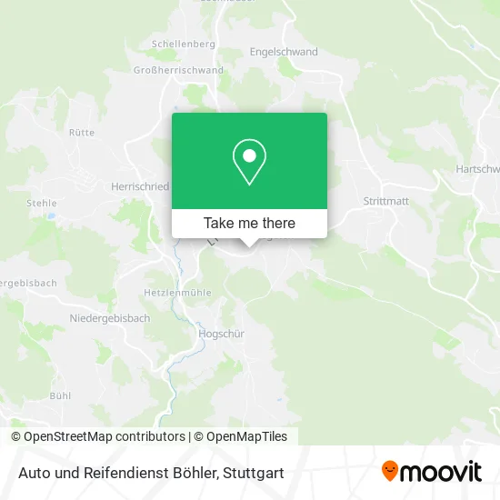 Карта Auto und Reifendienst Böhler