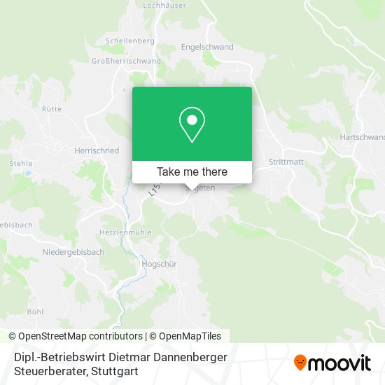 Dipl.-Betriebswirt Dietmar Dannenberger Steuerberater map