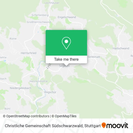 Christliche Gemeinschaft Südschwarzwald map