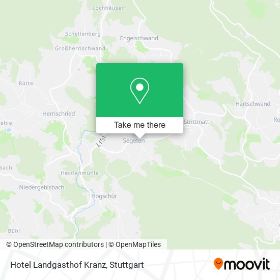 Hotel Landgasthof Kranz map