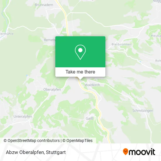 Карта Abzw Oberalpfen