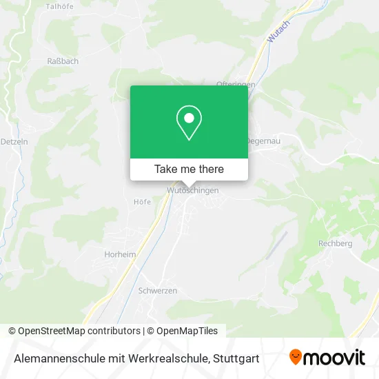 Карта Alemannenschule mit Werkrealschule