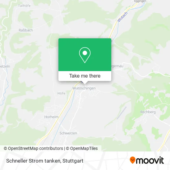 Карта Schneller Strom tanken