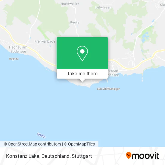 Карта Konstanz Lake, Deutschland
