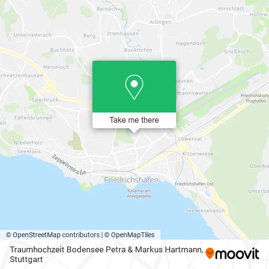 Карта Traumhochzeit Bodensee Petra & Markus Hartmann