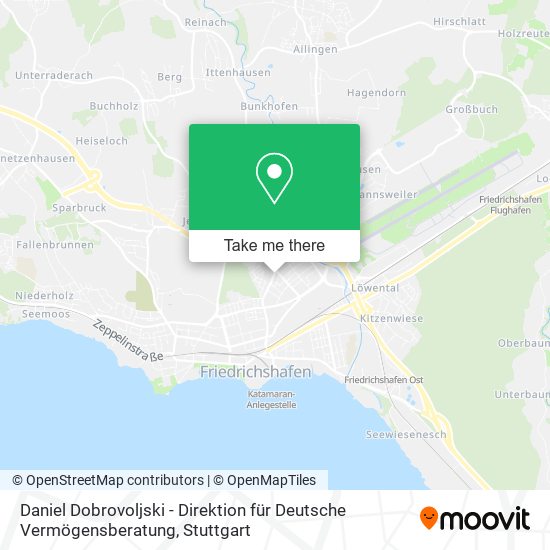 Daniel Dobrovoljski - Direktion für Deutsche Vermögensberatung map