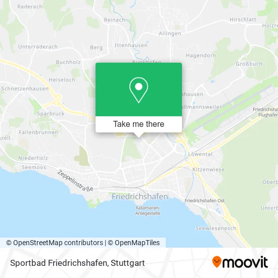 Карта Sportbad Friedrichshafen