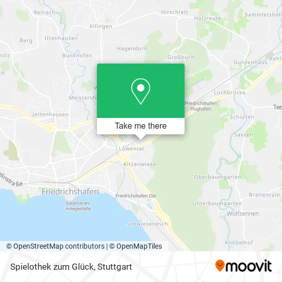 Карта Spielothek zum Glück