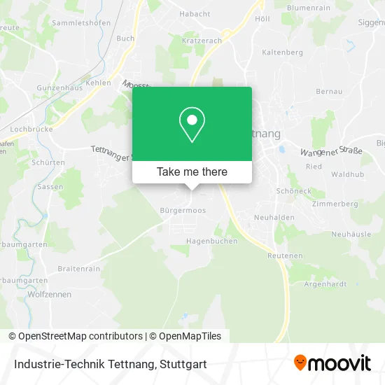 Карта Industrie-Technik Tettnang