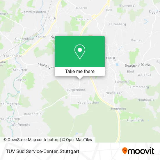Карта TÜV Süd Service-Center