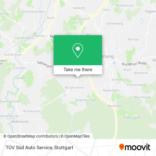 Карта TÜV Süd Auto Service