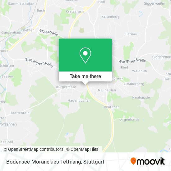 Bodensee-Moränekies Tettnang map