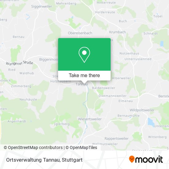 Карта Ortsverwaltung Tannau