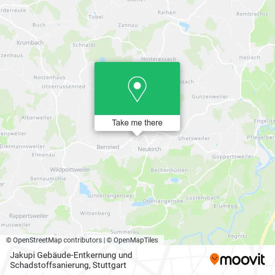 Карта Jakupi Gebäude-Entkernung und Schadstoffsanierung
