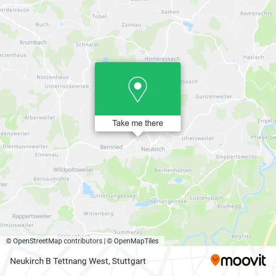 Карта Neukirch B Tettnang West