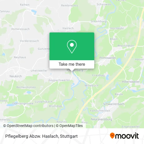 Карта Pflegelberg Abzw. Haslach