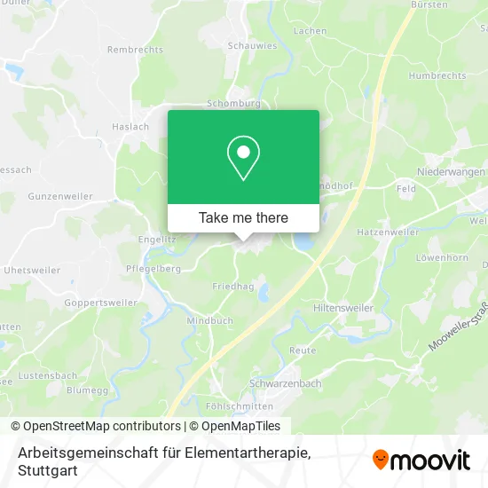 Карта Arbeitsgemeinschaft für Elementartherapie