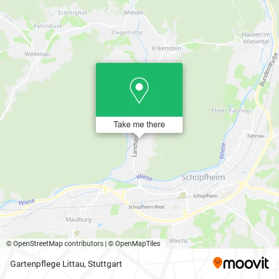 Карта Gartenpflege Littau