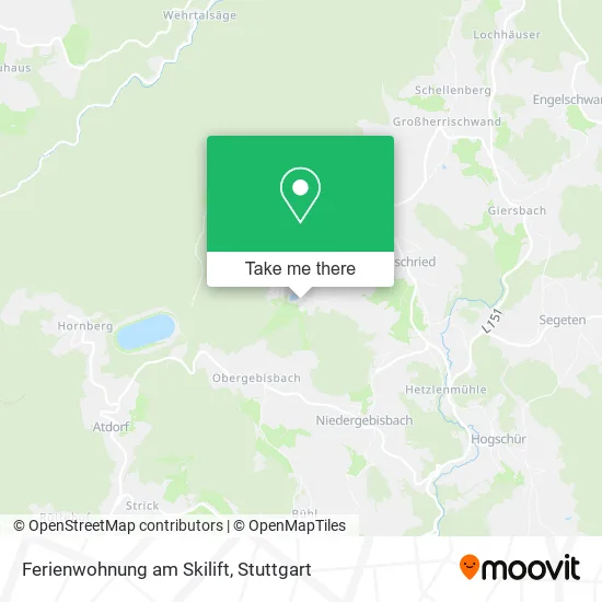Карта Ferienwohnung am Skilift