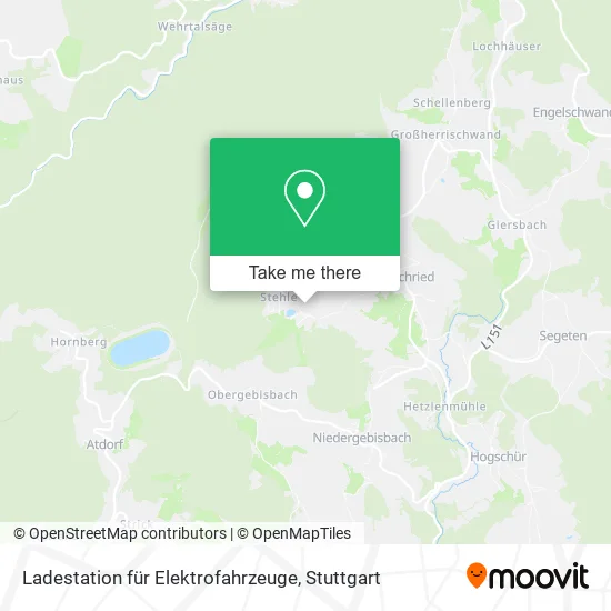Карта Ladestation für Elektrofahrzeuge