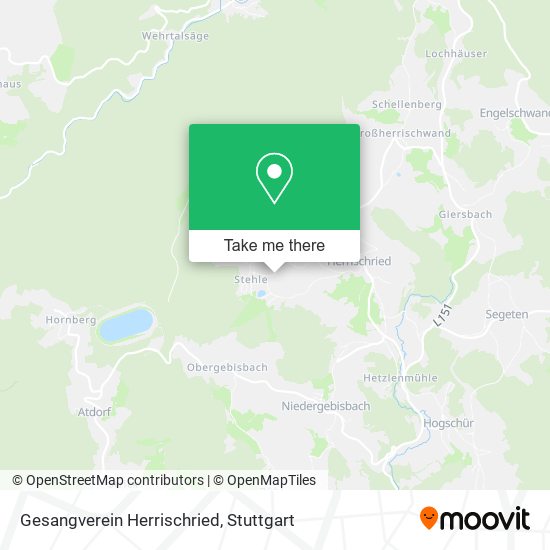 Gesangverein Herrischried map