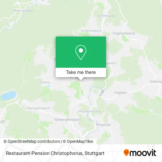 Карта Restaurant-Pension Christophorus