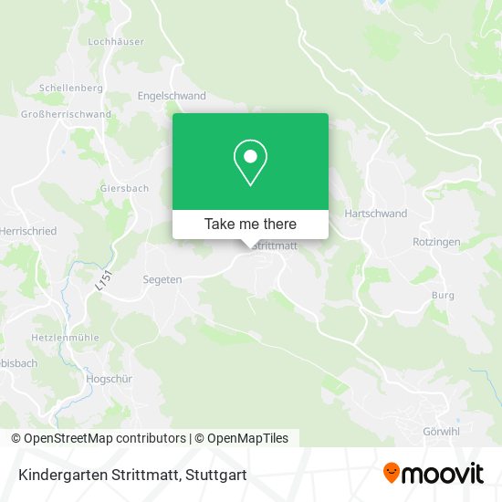 Kindergarten Strittmatt map