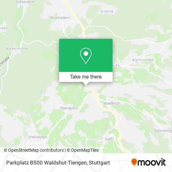 Карта Parkplatz B500 Waldshut-Tiengen