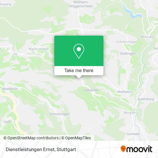 Dienstleistungen Ernst map